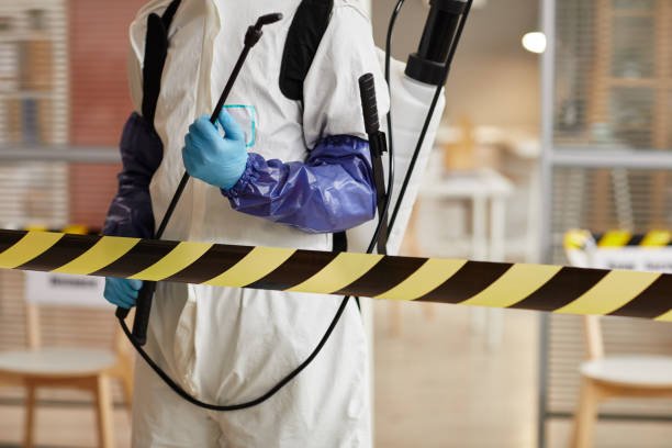 Professional Biohazard Cleanup technician working in Lakemont, GA
